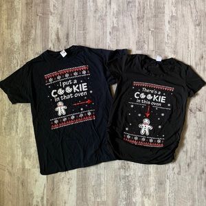 Couples X-mas Pregnancy Shirts